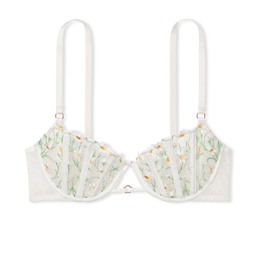 Victoria’s Secret dream angels wicked underline Daisy embroidery balconette bra
